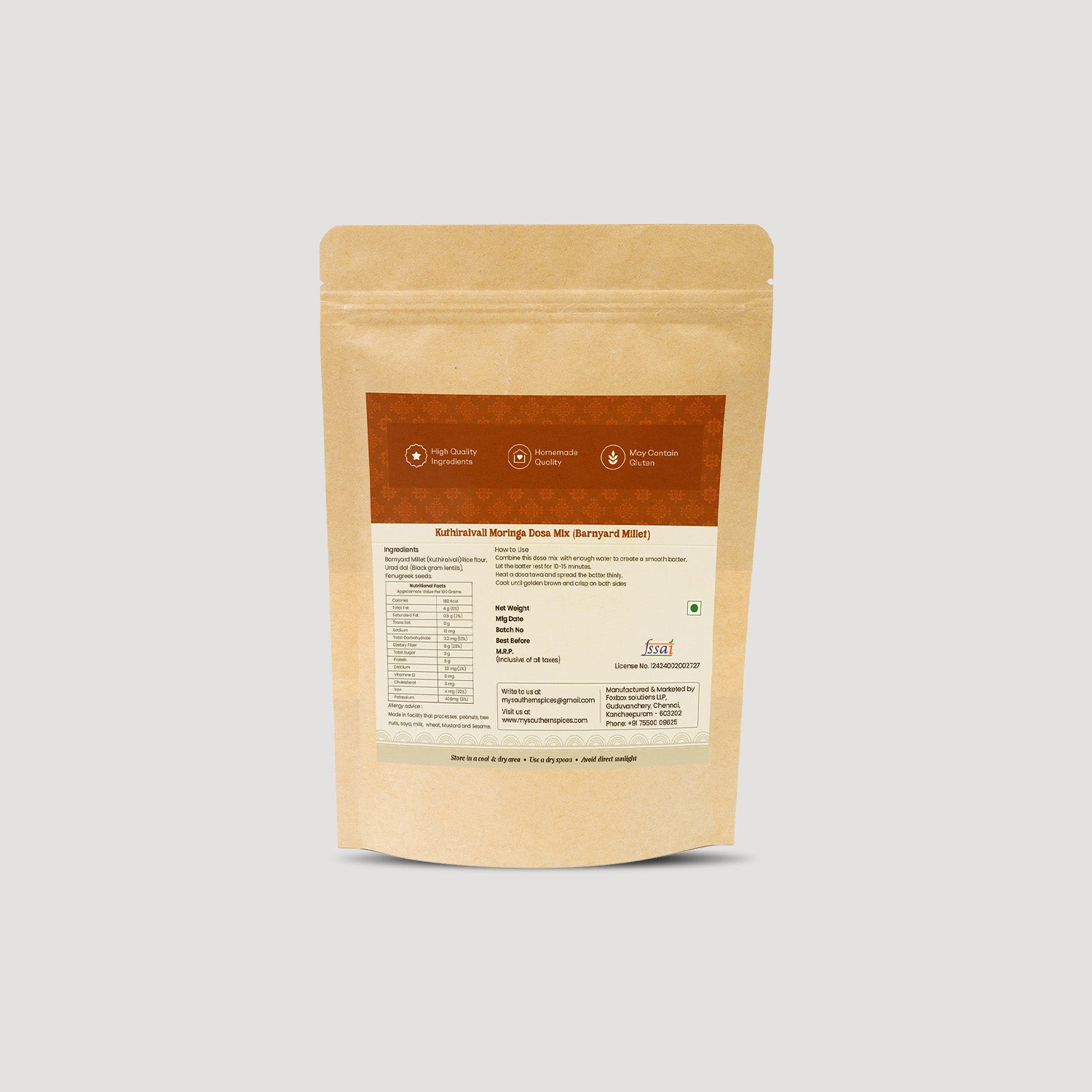 Kuthiravali Dosai Mix