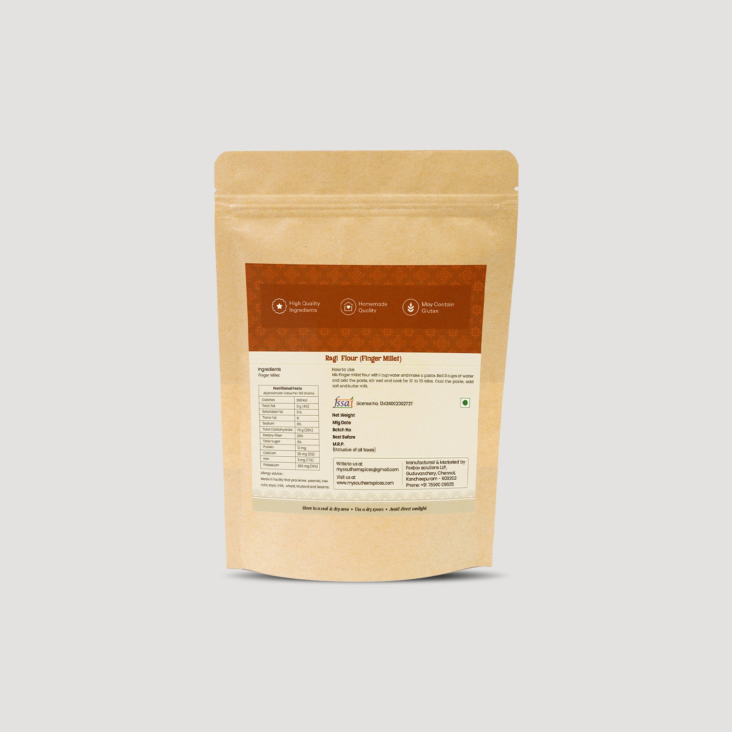 Raagi Mavu (Finger Millet Flour)